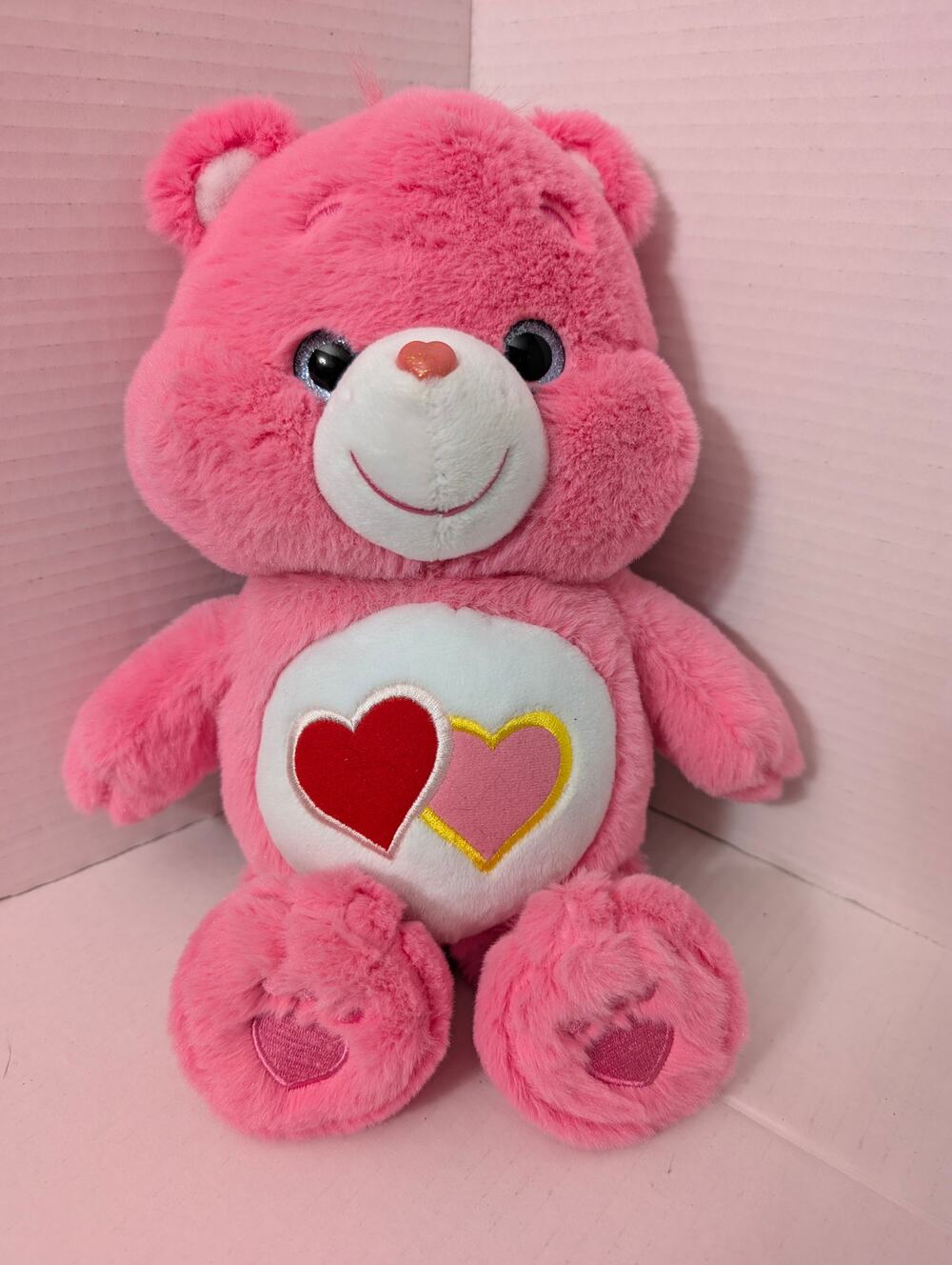 2017 Care Bears Love a Lot Pink Heart Stuffed Animal